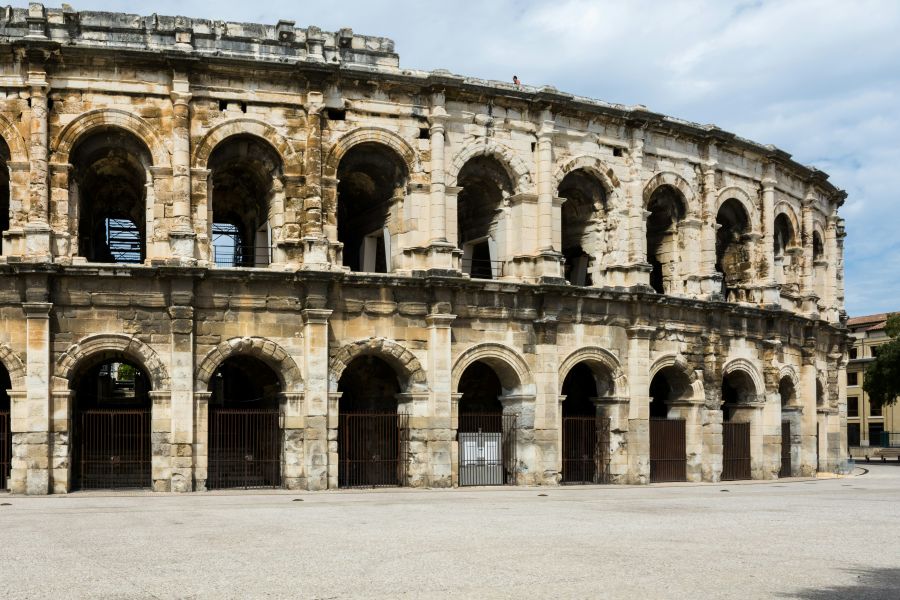 The incredible Roman amphitheatre in Nimes in France